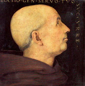 Pietro Perugino : Portrait of Don Biagio Milanesi